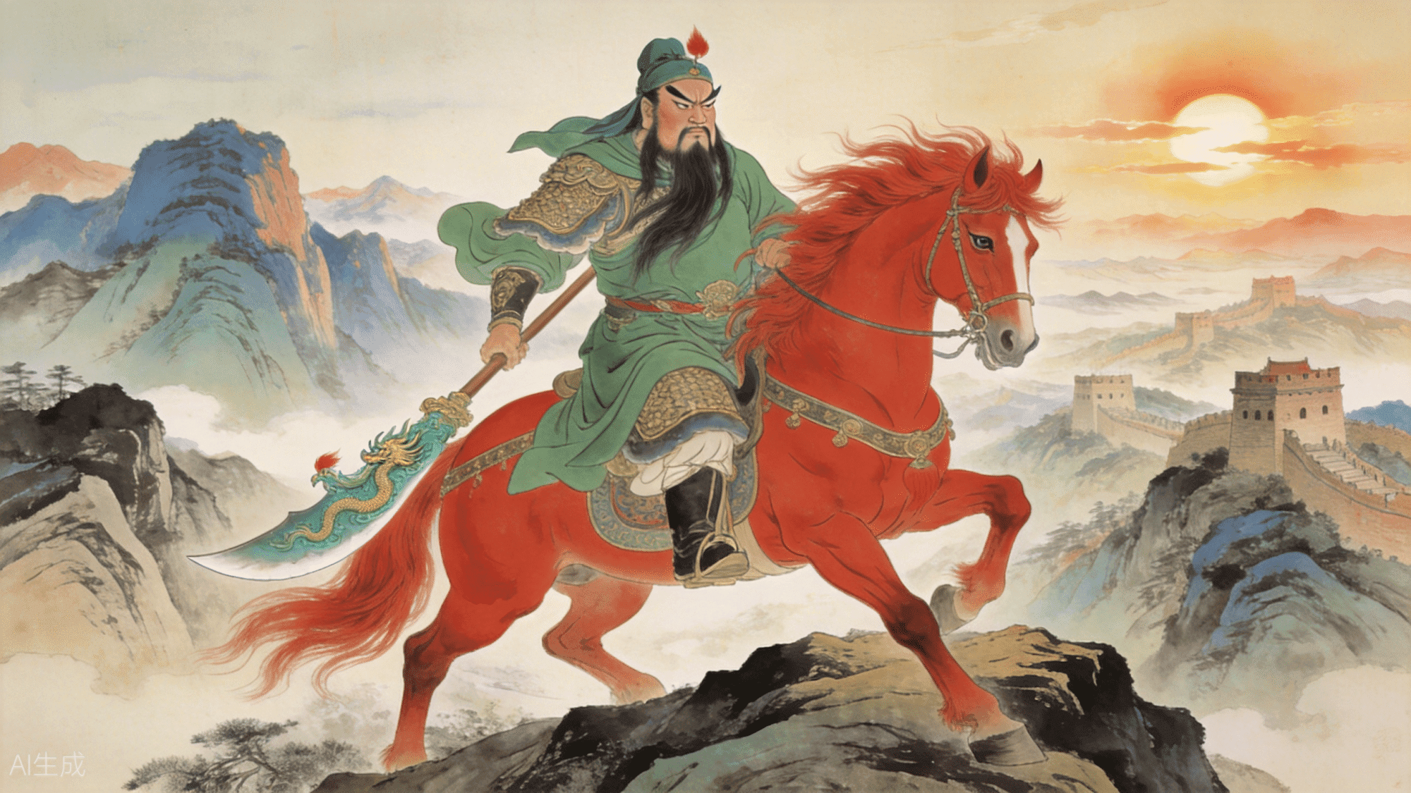 关公骑马